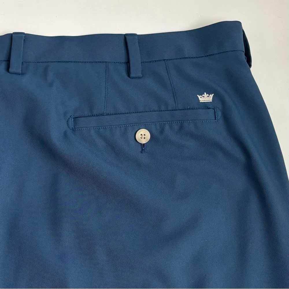 Peter Millar Wicking Performance Golf Shorts Mens 46 Navy Blue